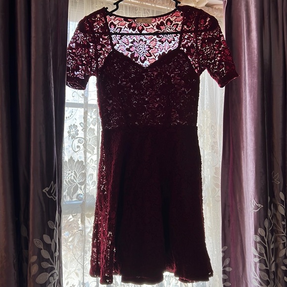Pins & Needles Dresses Red Lace Dress Poshmark